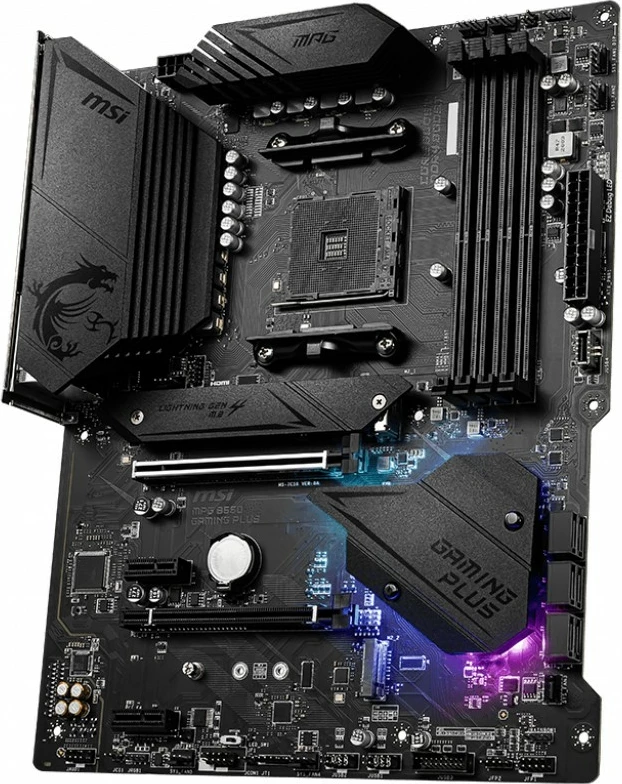 Pllakë amë MSI MPG B550 Gaming Plus, AMD, Socket AM4, DDR4-SDRAM, 128 GB