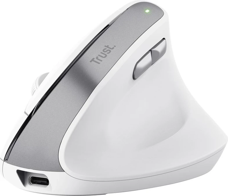 Maus Trust Bayo II, Wireless, 2400 DPI, Bardhë