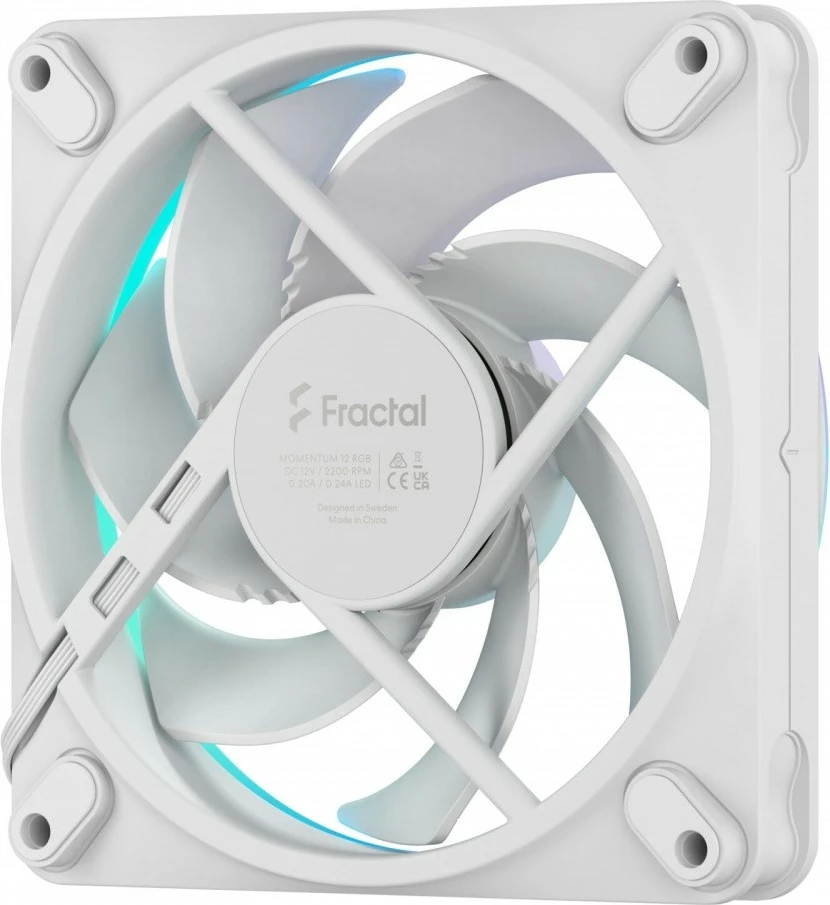 Ventilator kase Fractal Design Momentum 12 RGB White, 120mm