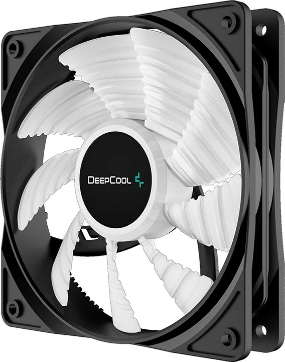 Ventilator për Kasë Kompjuteri DeepCool RF120B, 12 cm, Zi dhe Transparent
