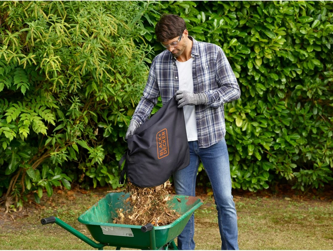 Fshesë me vakum dhe fryrëse gjethe BLACK+DECKER BEBLV260, 2600 W, 40L, E zezë