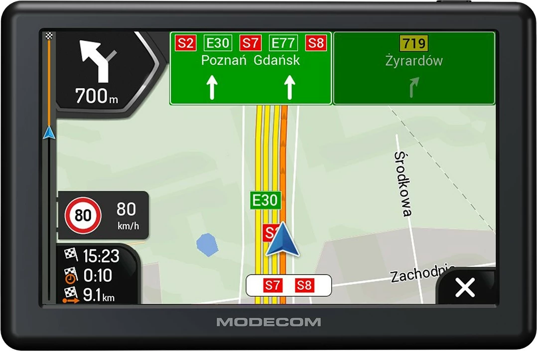 Navigacion GPS, MODECOM FreeWAY CX 5.0 iGO Truck, ekran 5\", 8GB, RAM 256MB, Evropë, me përditësim 1‑vjeçar