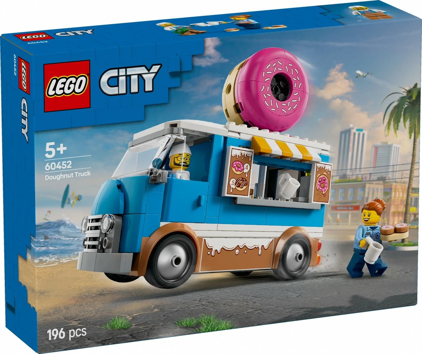 Set LEGO City Mobile Donut Shop 60452, 196 pjesë, plastikë