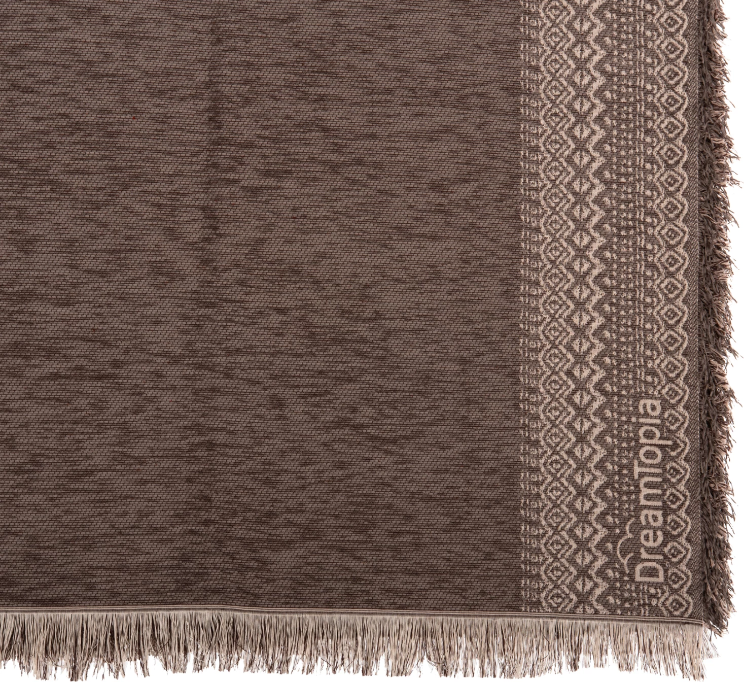 Mbulesë divani me franja DREAMTOPIA FH12165.04 ngjyrë kafe 295X170cm