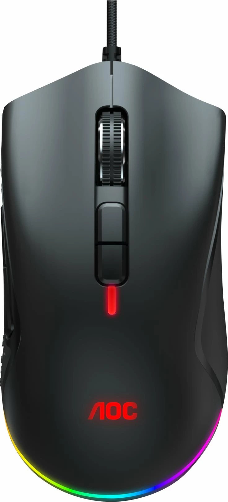 Maus gaming AOC GM530B, 16,000 DPI, 7 butona, RGB, i zi