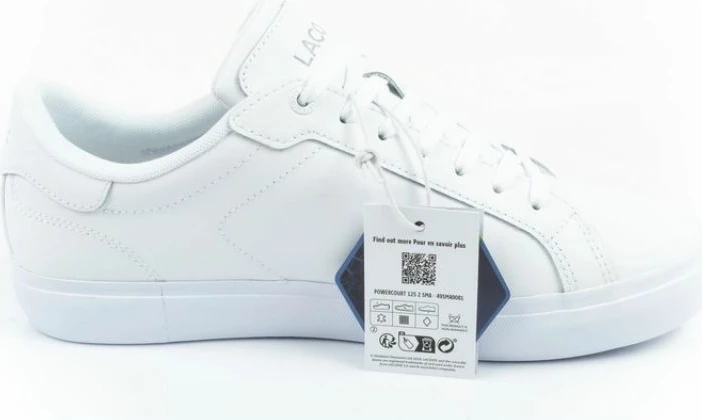 Këpucë për meshkuj Lacoste, të bardha