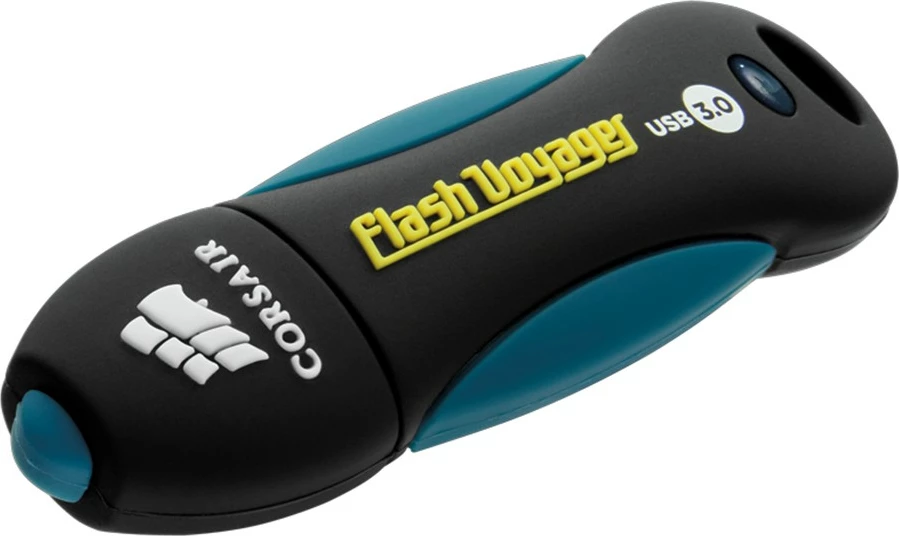 USB flash Corsair Voyager 64GB, USB 3.0, zi/kaltër