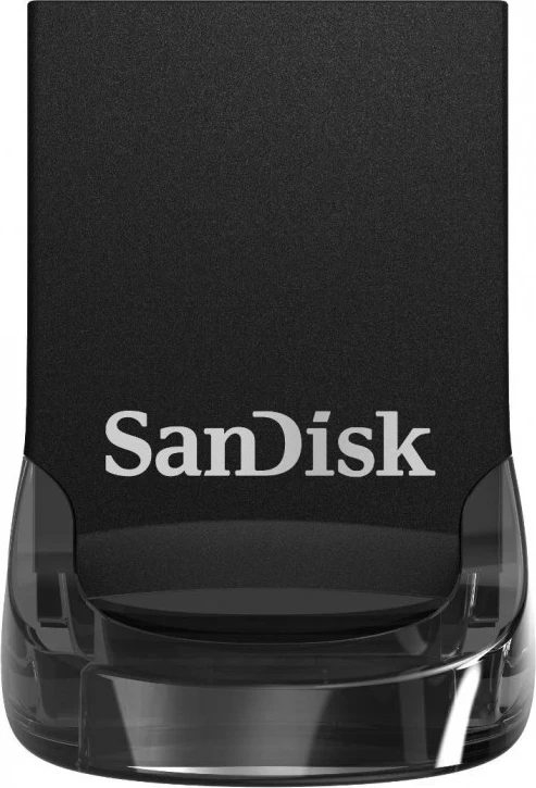 USB SanDisk 64GB Ultra Fit, e zezë
