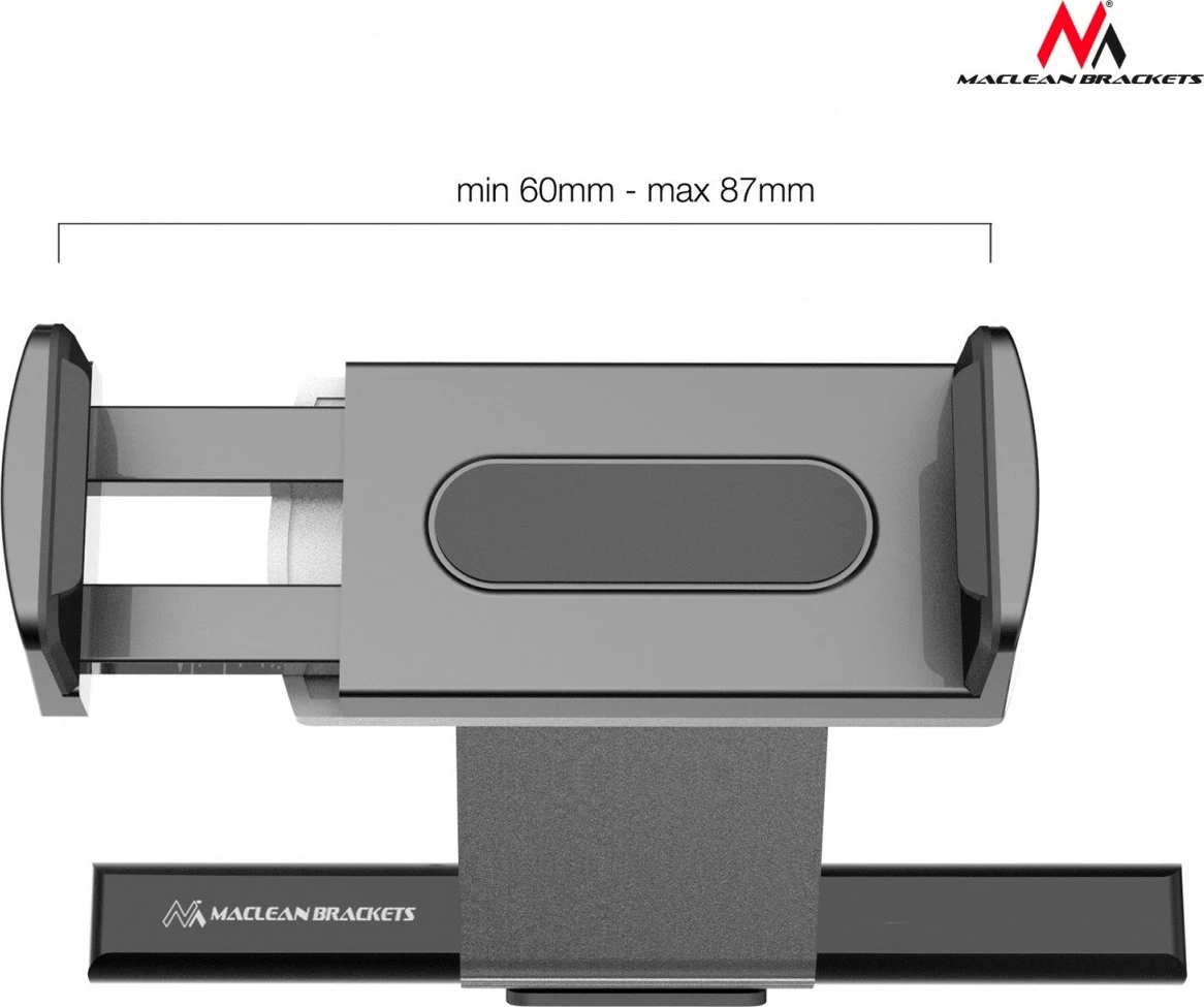Mbështjellës telefoni për veturë Maclean MC-782, për CD slot, i zi/argjendtë