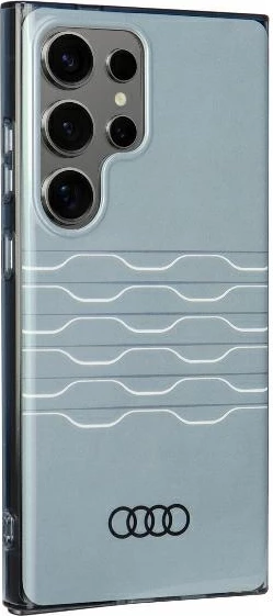 Mbështjellës Audi IML Geometric Pattern për Samsung Galaxy S24 Ultra, hardcase, gri