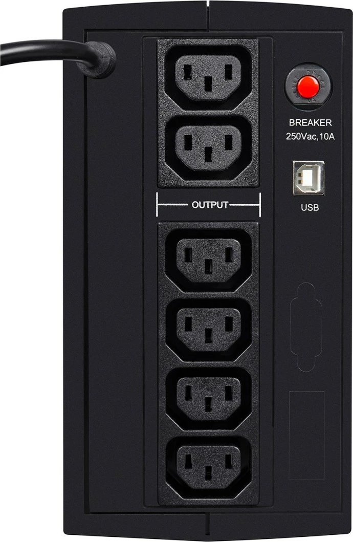 Kasë UPS EVER DUO 850 AVR USB, 850 VA, 550 W, E zezë
