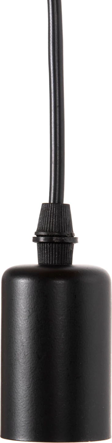 Llambë tavani me 6 drita, FH4175, metal i zi, kabllo të zeza, Φ100x180H cm