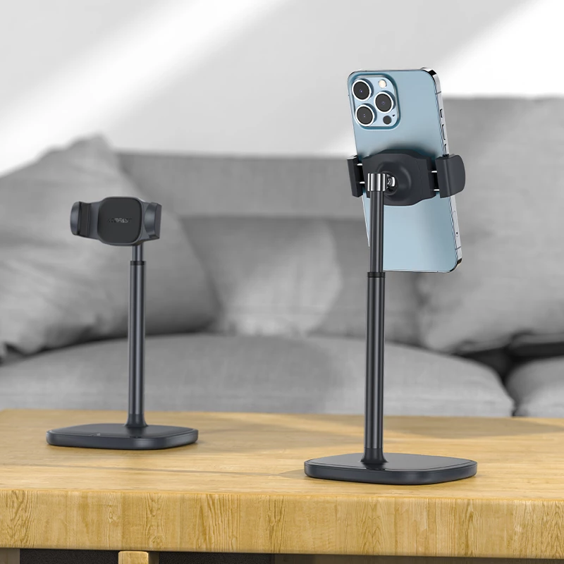 Mbajtës telefoni tavoline Acefast E12, teleskopik, i zi