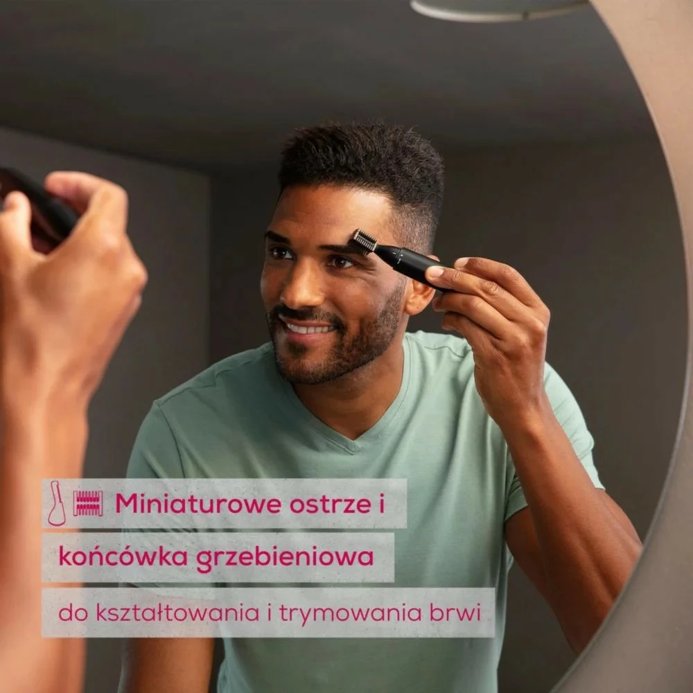 Trimmer personal Beurer MN2X, për vetulla, hundë dhe veshë, i zi