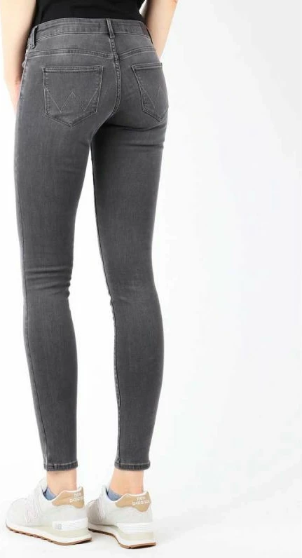 Pantallona të ngushta Wrangler femra, të hirit