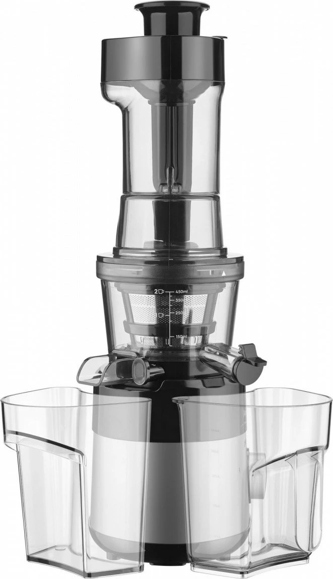 Shtrydhëse frutash Amica JSM 4014, slow juicer, 1L, funksion akullore, inox/zezë