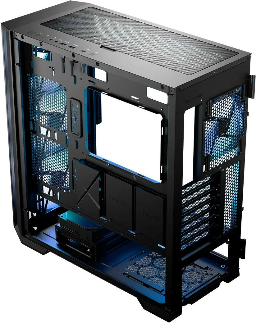 Kasë MODECOM Horizon ARGB Flow Midi, E-ATX, 4 ventilatorë ARGB, Xham i temperuar, e zezë