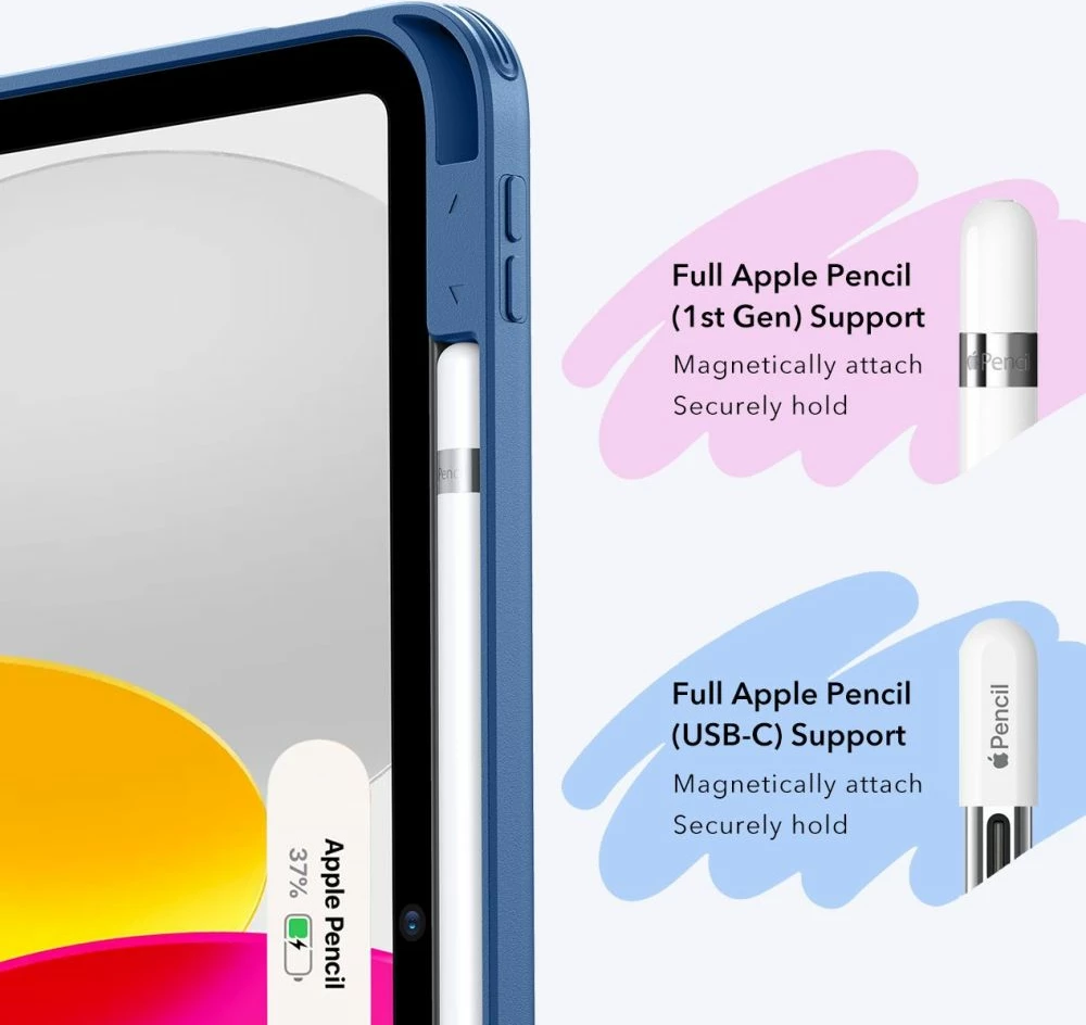 Mbështjellës ESR Flip Hybrid për iPad 10.9" (2022) / iPad 11" (2024), Blu