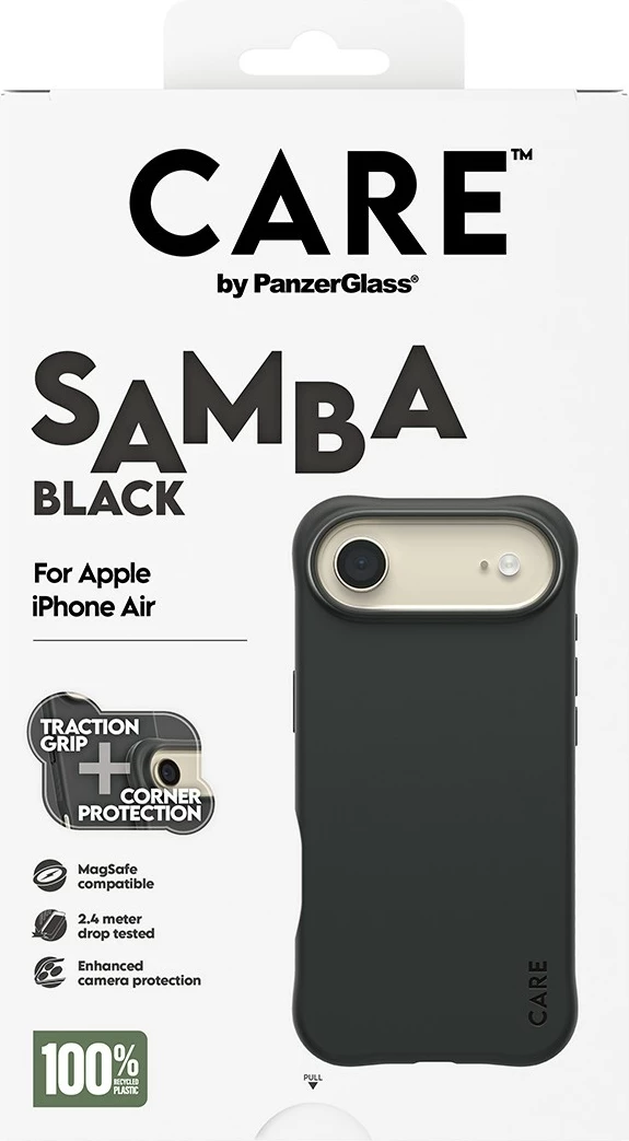 Mbështjellës PanzerGlass CARE Samba MagSafe për iPhone Air, i zi