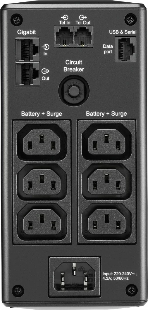 Kasë UPS APC BR650MI Back Pro 650VA, 6xC13, AVR, LCD, E zezë