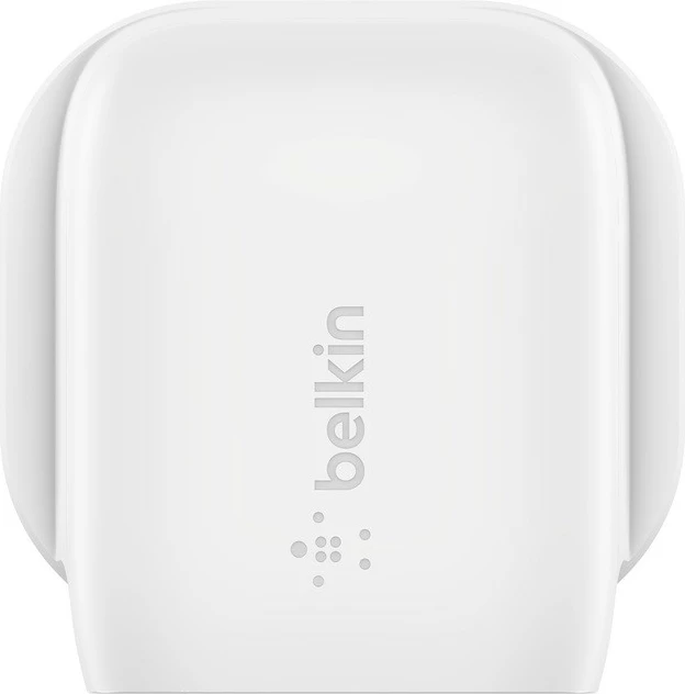 Karikues muri USB-C, Belkin, WCA006vf1MWH-B6, PD PPS 20W, i bardhë, me kabllo USB-C në USB-C 1m