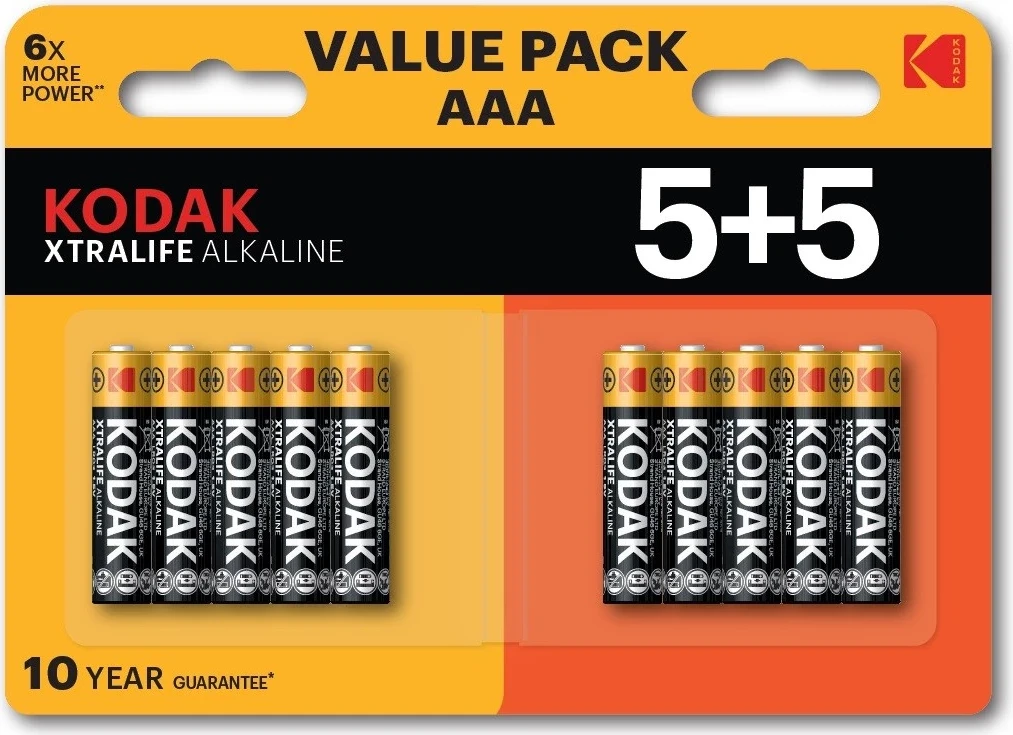 Bateri Kodak Xtralife Alkaline AAA 10 copë