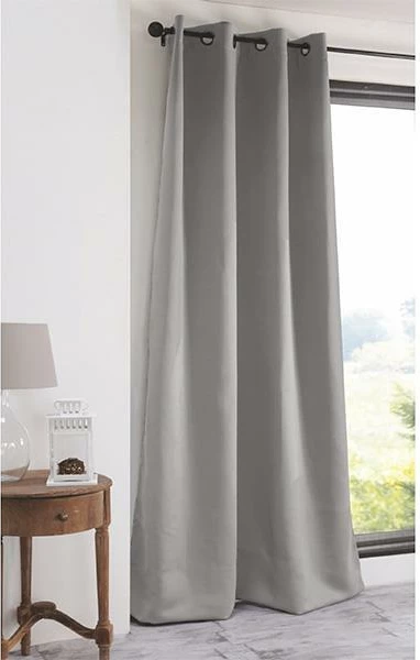 Perde Black Out Coveri me rrathë, NEXT, 140x270cm, Gri e Çelët