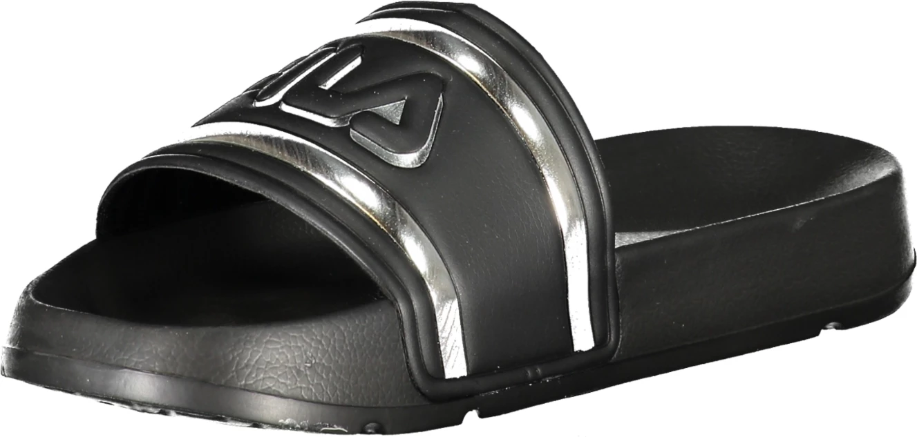 Papuqe FILA Morro Bay Logo Slipper femra, të zeza