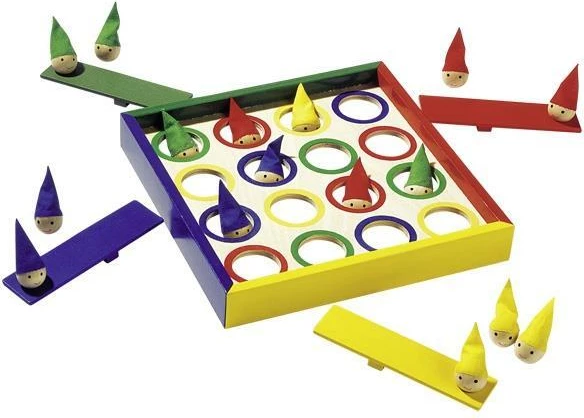 Lojë druri GOKI Flying Dwarfs 20x20cm