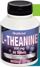 Suplement ushqimor Health Aid L-Teanina 200mg, 60 tableta