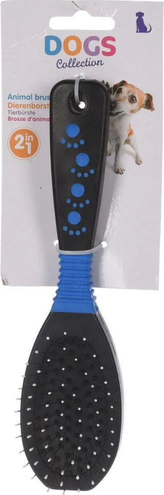 Furçë për kafshë KOOPMAN 2-në-1, Blu