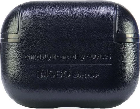 Mbështjellës Audi Leather Big Logo për AirPods Pro 2, i zi