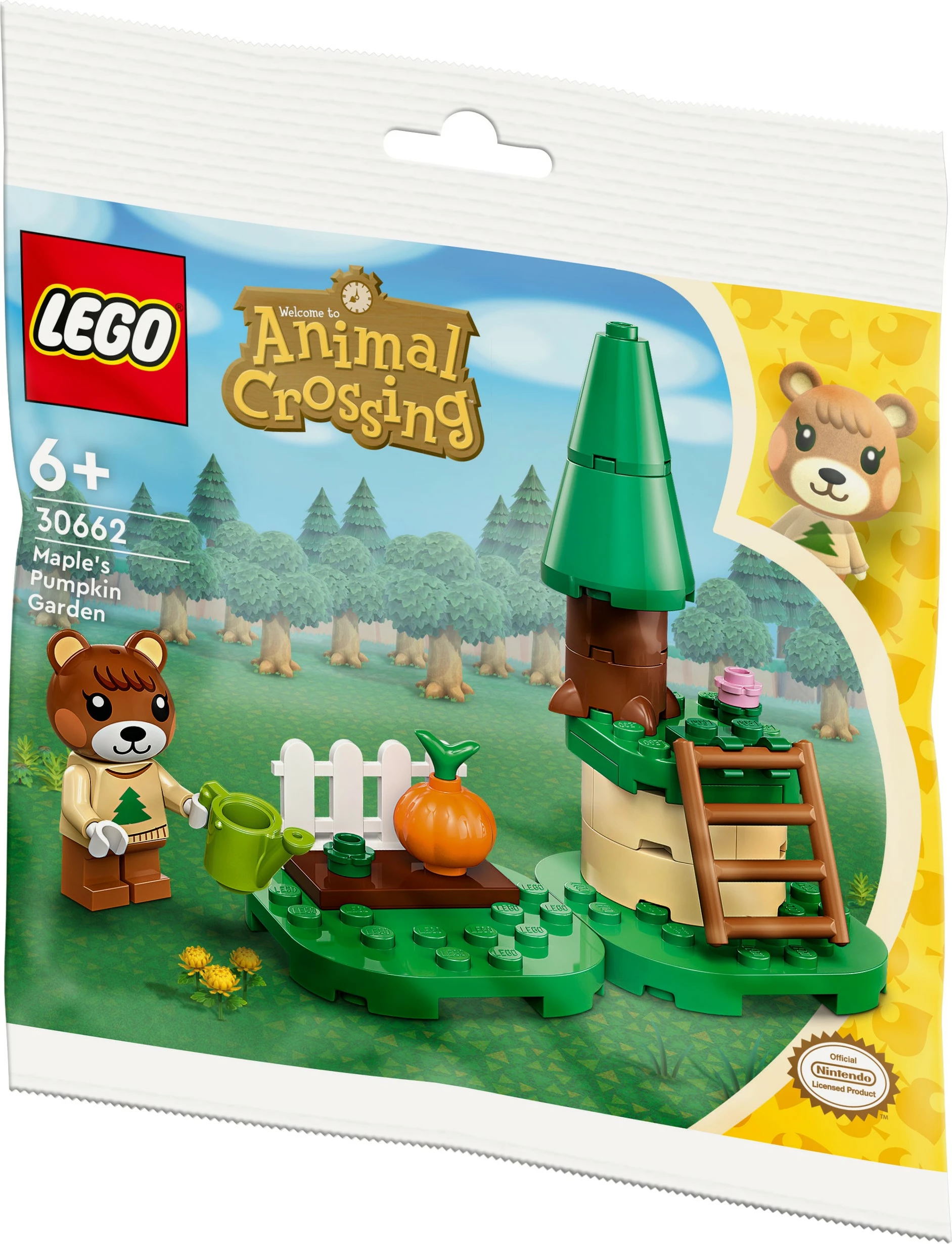Set ndërtimi LEGO Animal Crossing 30662 Maple’s Pumpkin Garden, multikolor