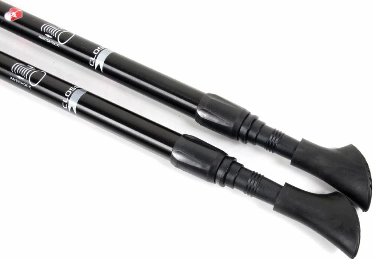 Bastonet për ecje nordike të rregullueshme Long Life SMJ, të zeza me ari