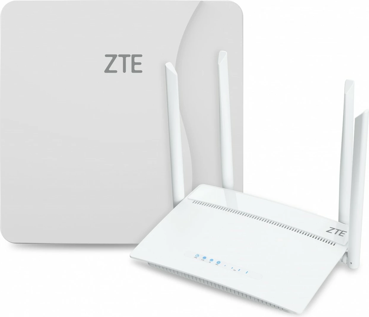 Router ZTE MF258 PRO me WiFi6, 4 antena, i bardhë, set ODU & IDU