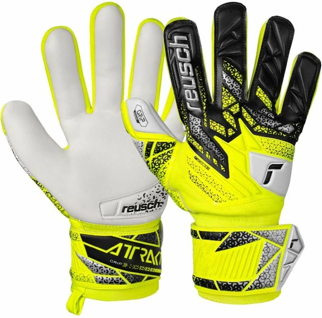 Dorëza për portier fëmijë Reusch, të zeza dhe të verdha