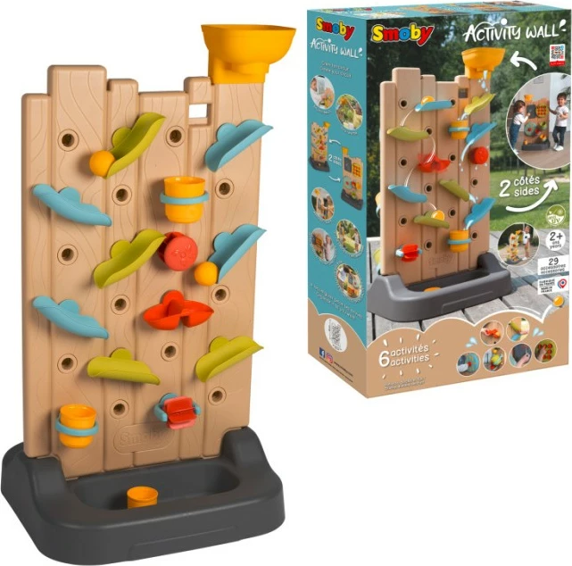 Mur aktivitetesh Smoby Activity Wall, plastikë, shumëngjyrësh, për fëmijë 2+