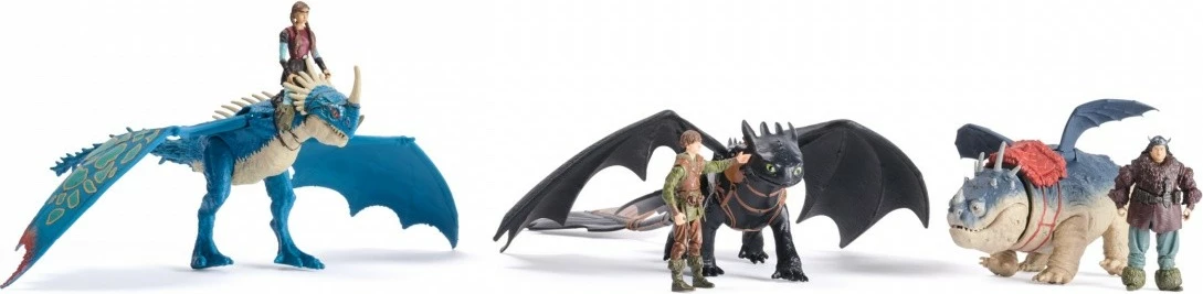 Set figurina Spin Master How to Train Your Dragon, Deadly Nadder + Astrid, plastikë