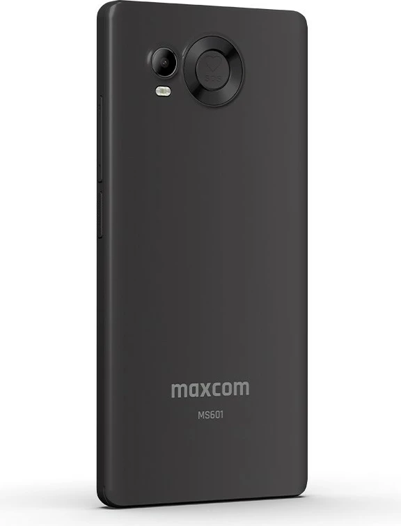 Celular Maxcom MS601, 4 GB RAM, 64 GB, 6", Android 14, i zi, me mbështjellës dhe karikues tavoline