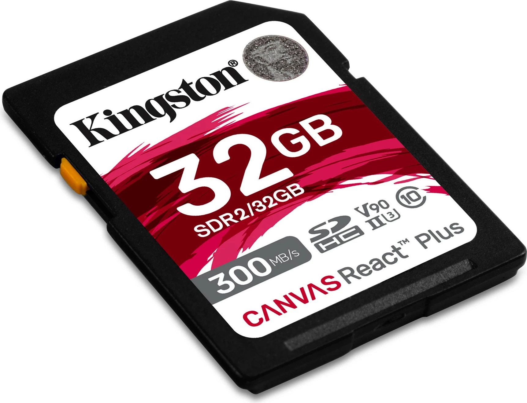 Kartelë SD Kingston Canvas React Plus 32GB, UHS-II, 300 MB/s, e zezë