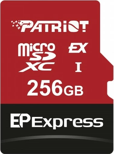 Kartelë memorie microSDXC Patriot EP Express 256GB, 800/600MB/s, e kuqe