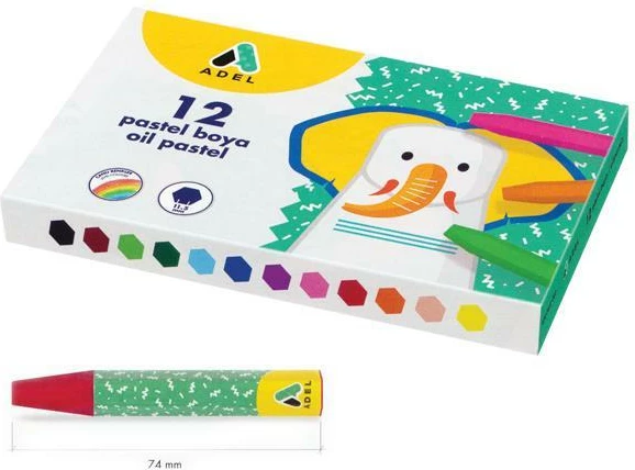 Pastelë vaji ADEL 12 Ngjyra