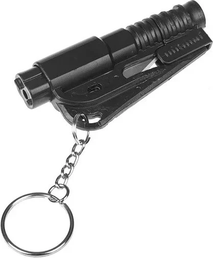 Mjet emergjence GUARD YC-004-BL me bilbil, thikë rripi dhe thyes xhami, zi