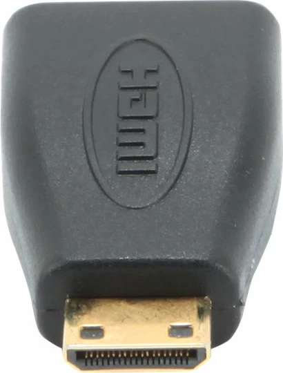 Adapter HDMI Gembird A-HDMI-FC, mini HDMI në HDMI, i zi