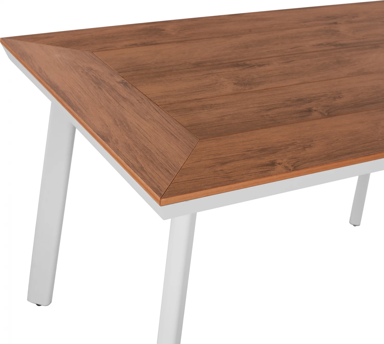 Tavolinë alumini me sipërfaqe tavoline polywood, FH5562.01, e bardhë, 120x80x72 cm