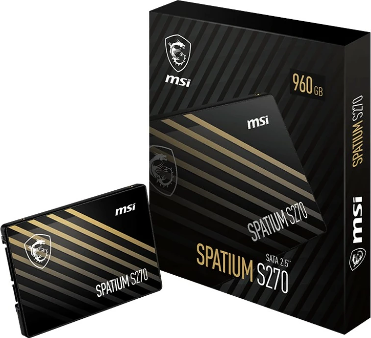 SSD MSI SPATIUM S270, 960GB, 2.5 inç, SATA III