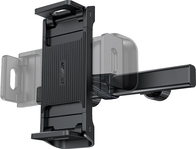 Mbajtës për mbështetëse koke makine Acefast D8, për celular dhe tablet, 135-230mm, zi