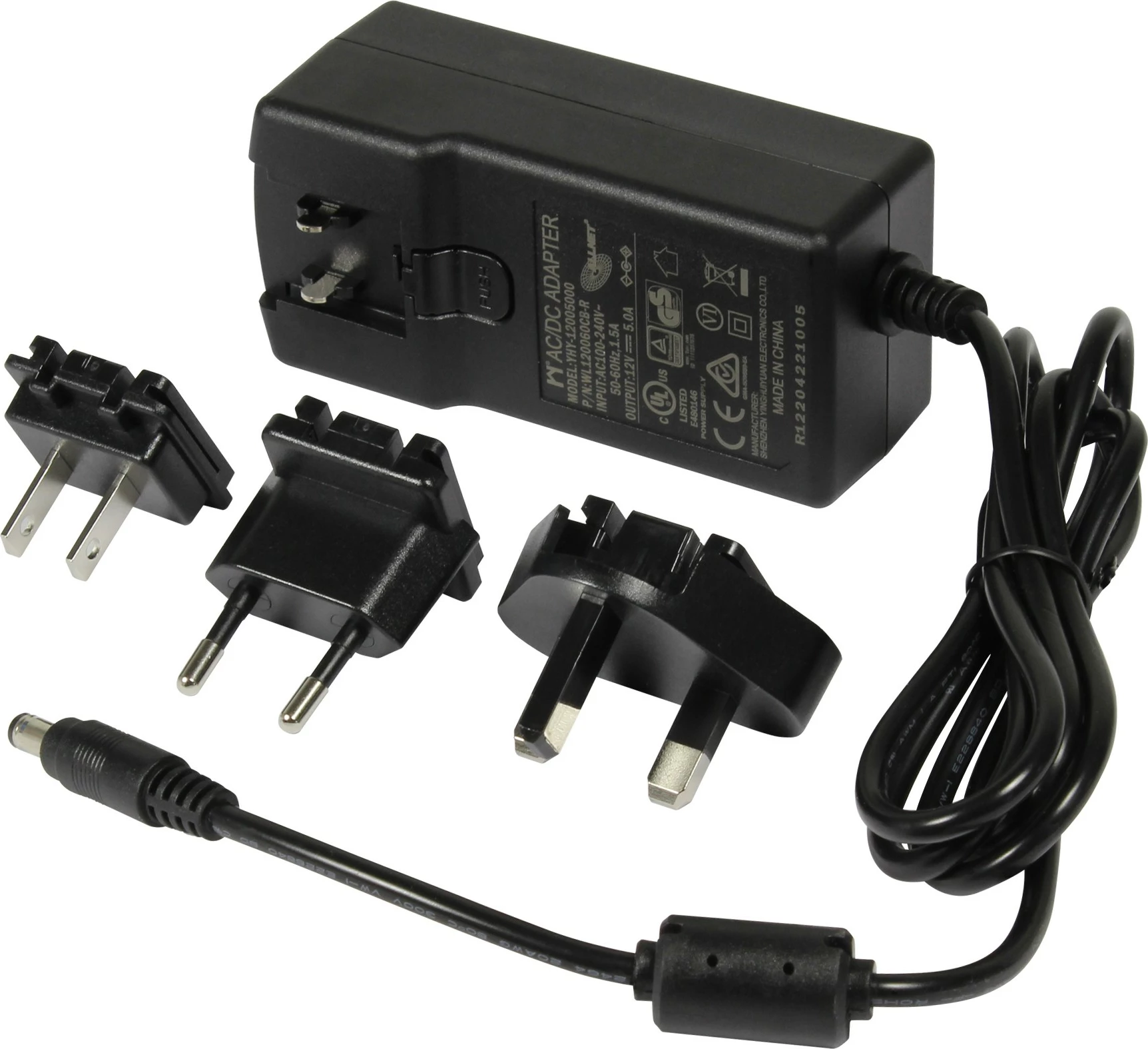 Adapter ALLNET 12V/5A, EU, US, UK, i zi