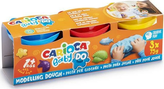 Plastelinë Carioca Baby 3x75gr