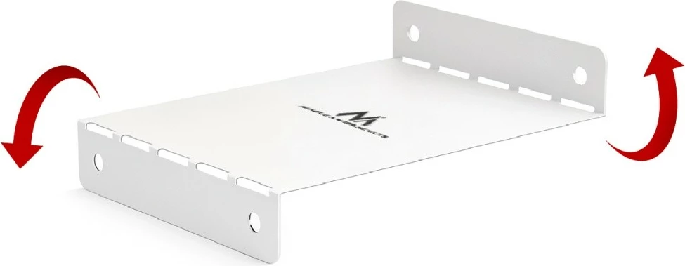 Organizues kabllosh Maclean MC-107 W, nën tavolinë, çelik, Bardhë